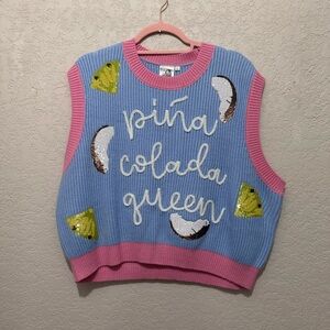 Queen of Sparkles Pina Colada Vest